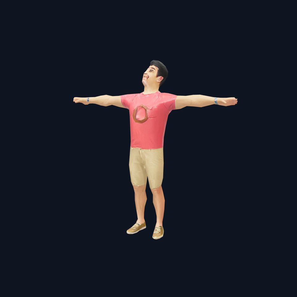 Casual Male Character Model Pack with Open Arms Pose